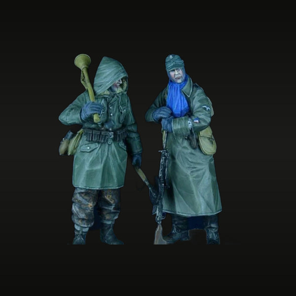 WWII Soviet Infantry Winter Greatcoat Mosin-Nagant 1/35 Resin Figure Set