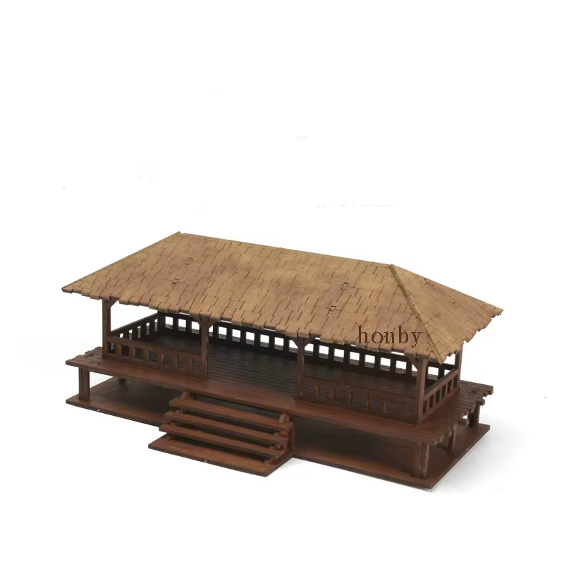 1/72 Southeast Asian Ancient Outdoor Peach Garden Building Assembly Model Scene Hobby Making Accessories DIY