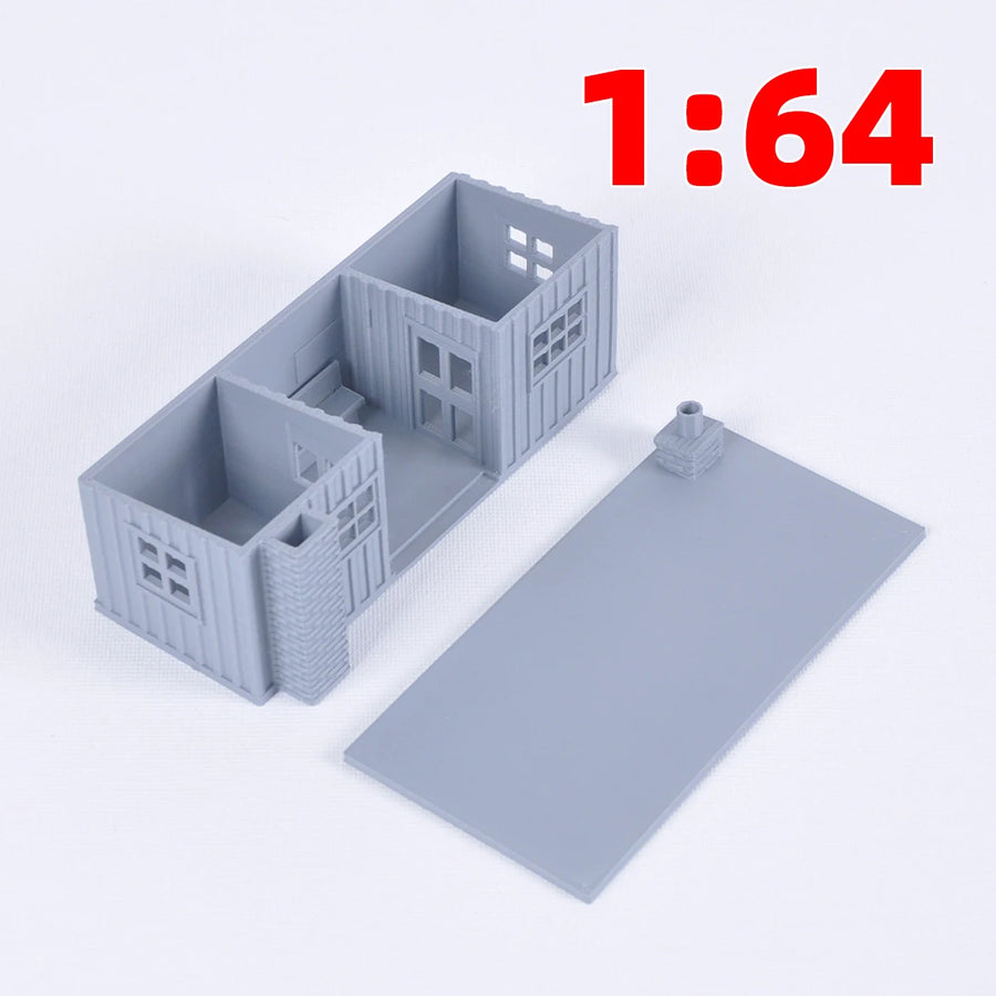 Assembly Architectural Sand Table Waiting Room Ticket Office Building Railway Railroad Diorama Scale Model Kit 1/64/72/87/150