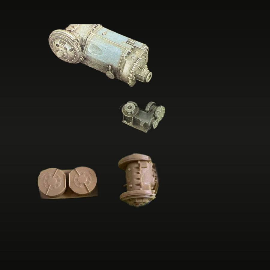 Cold War Tank Transmission & Engine Accessory Set 1/35 Resin Kit - unpainted resin model kit