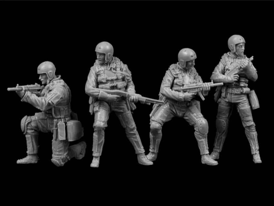 Modern US Special Operations Team 4-Figure Set 1/35 Resin Kit - unpainted resin model kit