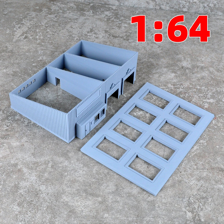 Assembly Architectural Sand Table Bungalow Garage Villa Office Building Railway Railroad Diorama Scale Model Kit 1/64/72/87/150