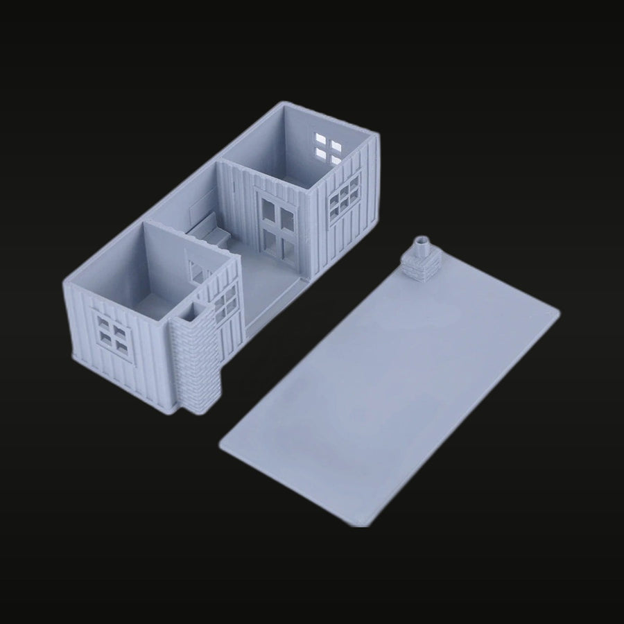 Architectural Ticket Office Building 1/150 Resin Terrain Kit - unpainted resin model kit