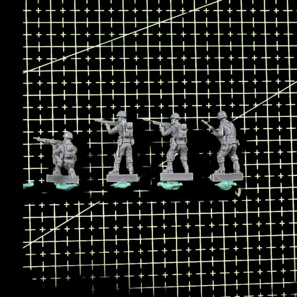 Modern US Military Squad 4 Figures 1/72 Scale Resin Kit
