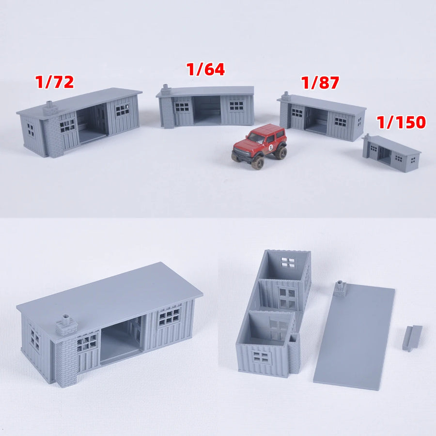 Assembly Architectural Sand Table Waiting Room Ticket Office Building Railway Railroad Diorama Scale Model Kit 1/64/72/87/150