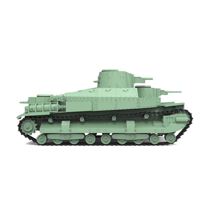 WWII Soviet T-28 Medium Tank 1/56 Resin Vehicle Kit - resin model view 5
