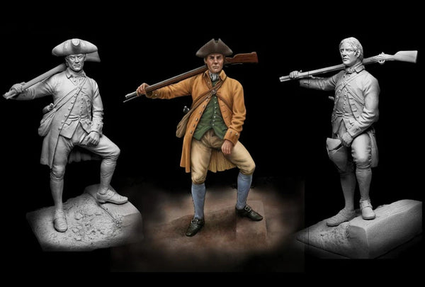 US Minuteman Revolutionary War 1/24 Resin Figure Kit