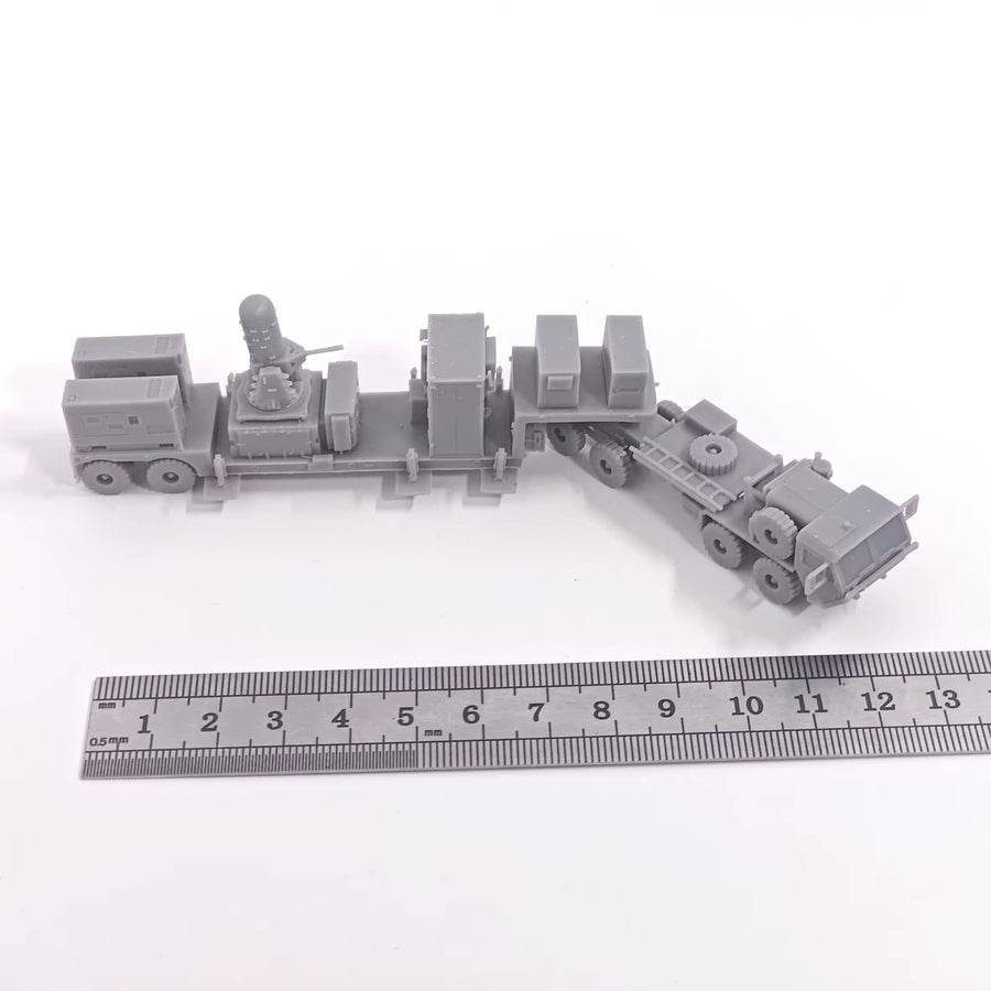 Modern US Military Radar and Support Vehicle Convoy 1/144 Resin Kit - resin model view 2
