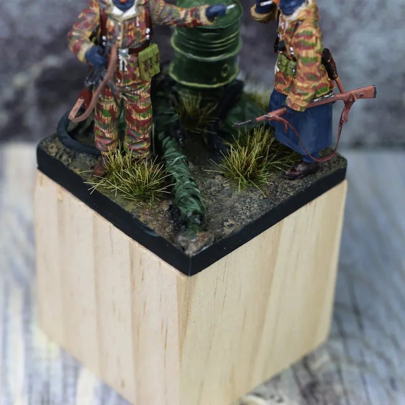 WWI Trench Diorama Base with Static Grass 28mm Terrain Accessory Kit - resin model view 5