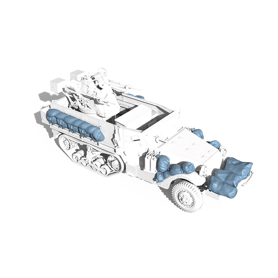 Israeli IDF M3 Halftrack with Stowage 1/72 Resin Model Kit - unpainted resin model kit