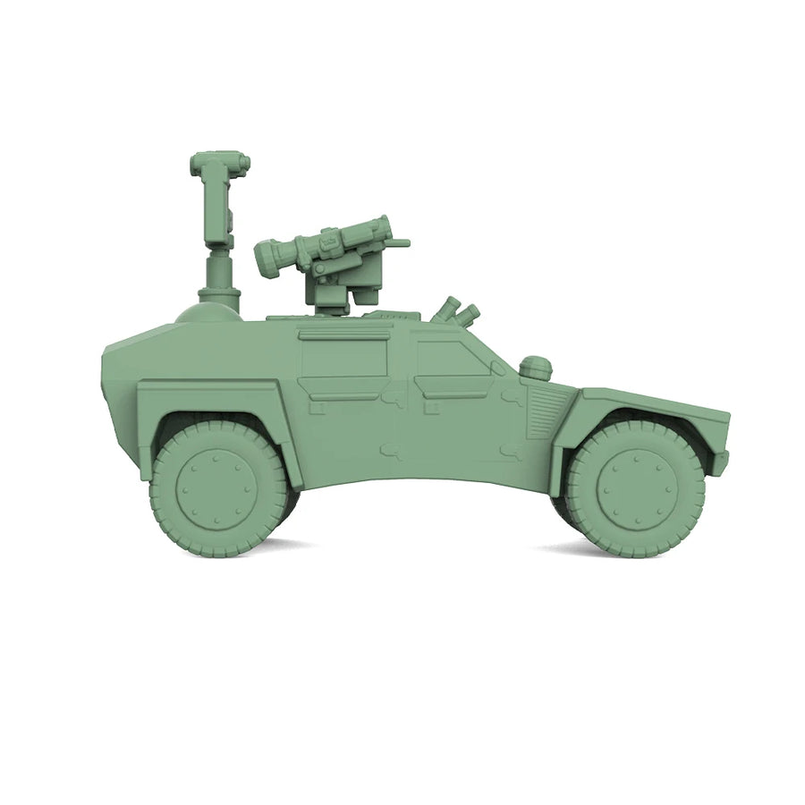 Modern Light Armored Scout Vehicle with Remote Weapon Station 1/56 Resin Vehicle Kit - resin model view 3