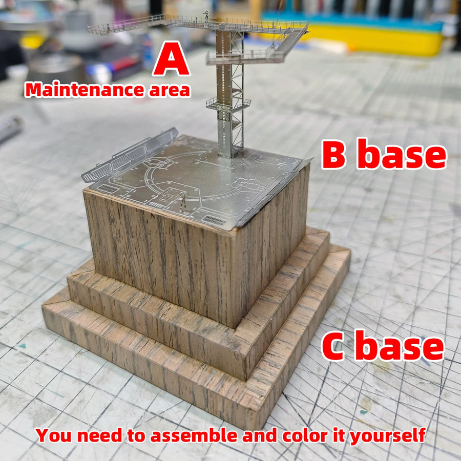 1/144 Photo Eatch PE Scale Model Kit Maintenance Platform Display Base Hobby Action Base Hobby Stand Accessory Figure HG RG BB