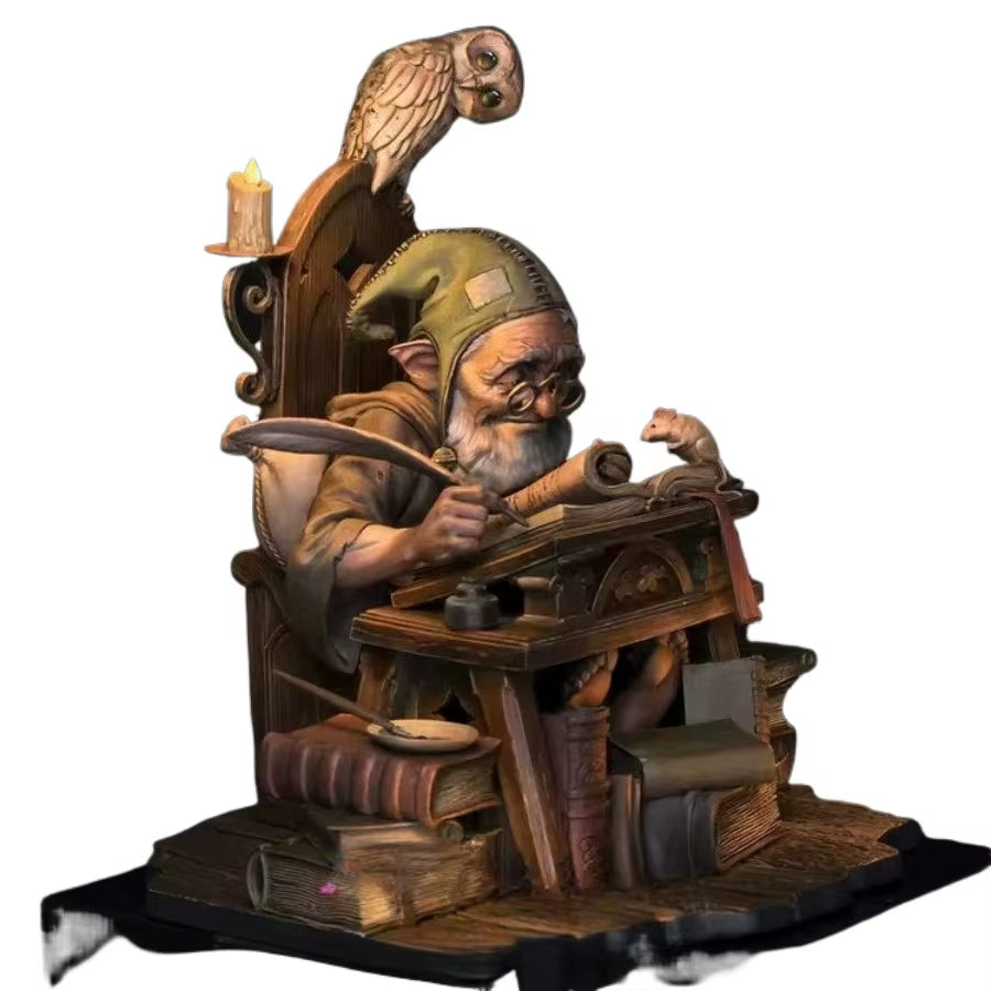 1/24 Scale Resin Assembled Model Kit Dwarves Storyteller Fantasy Miniature Garage Kit Unassembled Unpainted Diorama DIY Toys