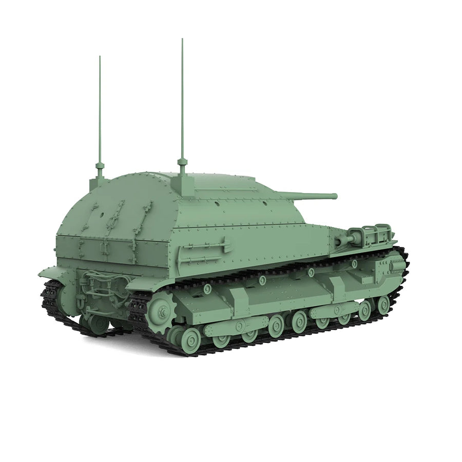 WWII British Churchill Infantry Tank 1/35 Resin Vehicle Kit - resin model view 3