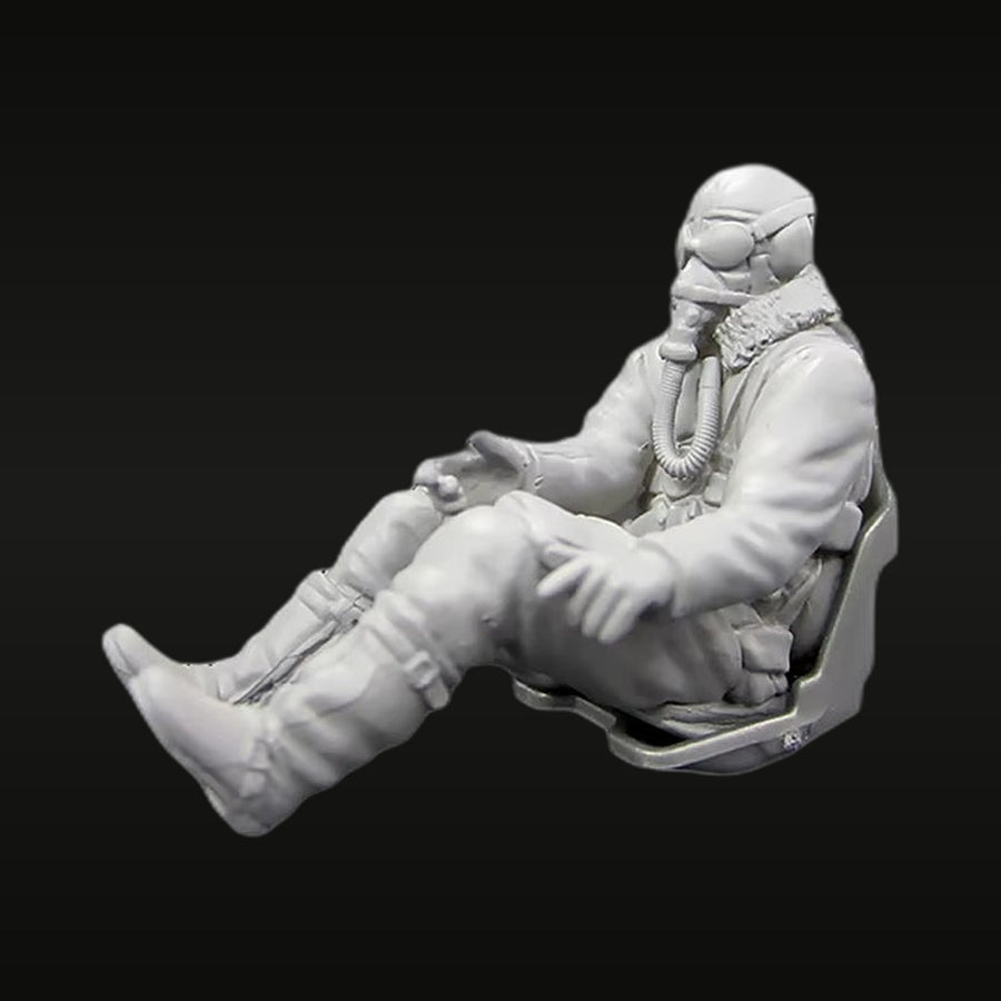 Modern Military Pilot in Ejection Seat 1/32 Resin Figure Kit - unpainted resin model kit
