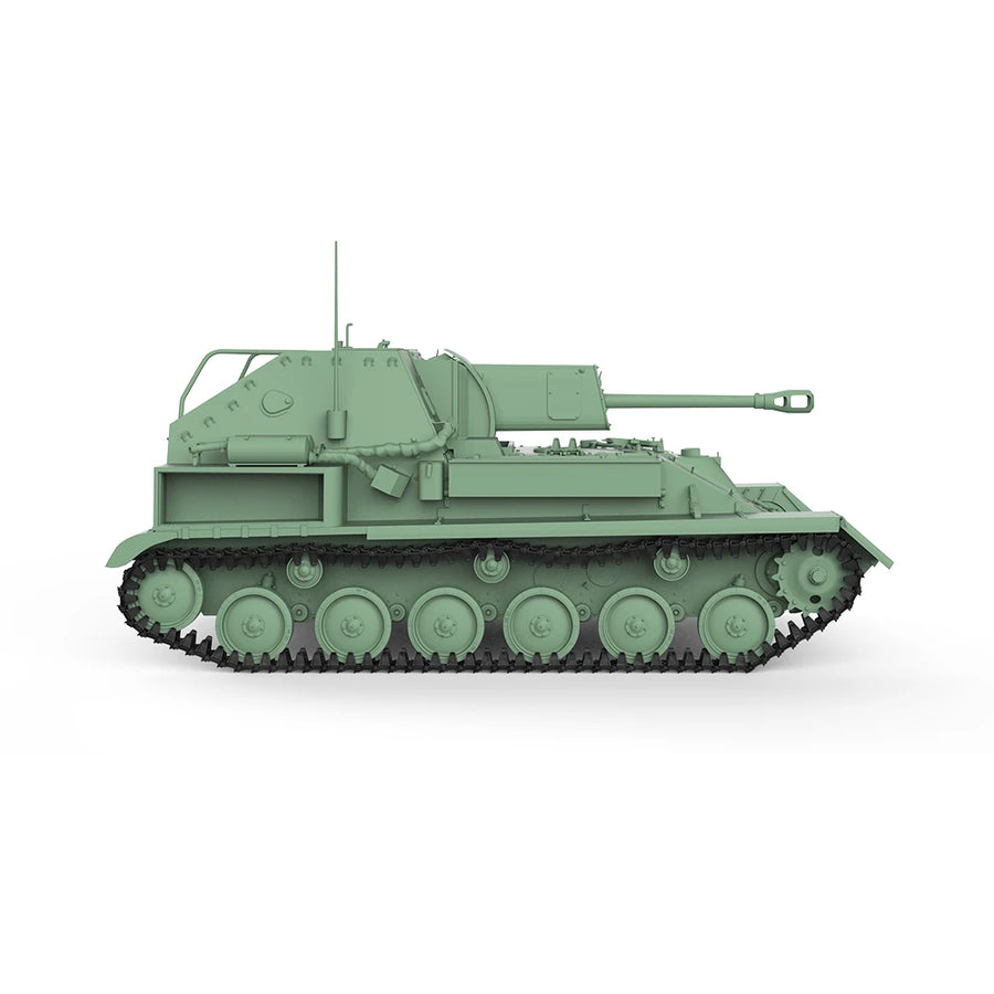 WWII Soviet SU-76M Self-Propelled Gun 1/56 Resin Vehicle Kit - resin model view 5