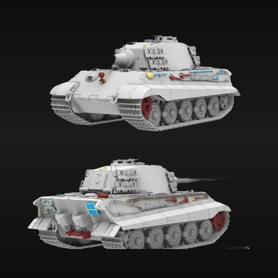 WWII German Tiger II (King Tiger) Heavy Tank 1/35 Resin Kit - unpainted resin model kit