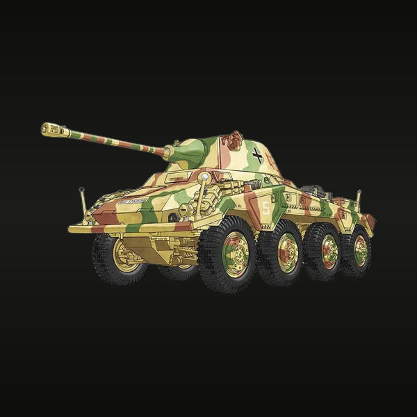 WWII German Sd.Kfz.234/2 Puma Armored Car 1/72 Resin Vehicle Kit