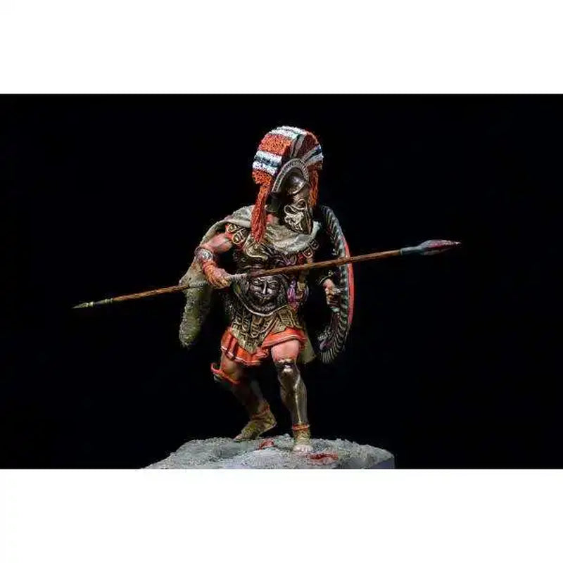 Ancient Greek Hoplite Warrior with Corinthian Helmet & Gorgoneion Cuirass 75mm Resin Figure Kit - resin model view 5