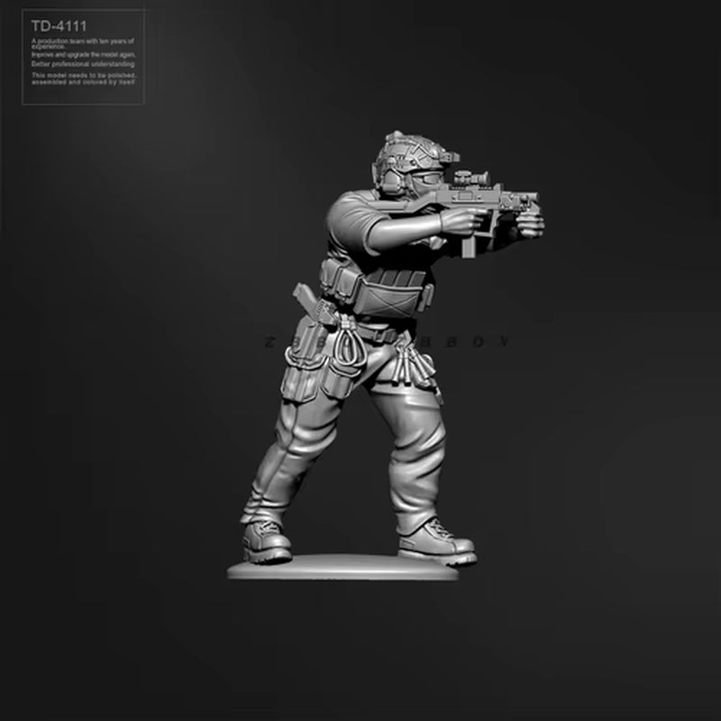 38MM 50MM Resin Soldier Model Kits Figure Colorless and Self-Assembled 3D Printing TD-4111