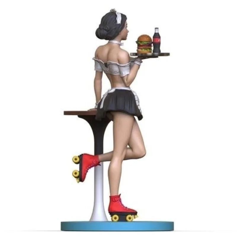 Pinup Female Reclining Figure 75mm Resin Kit - resin model view 4