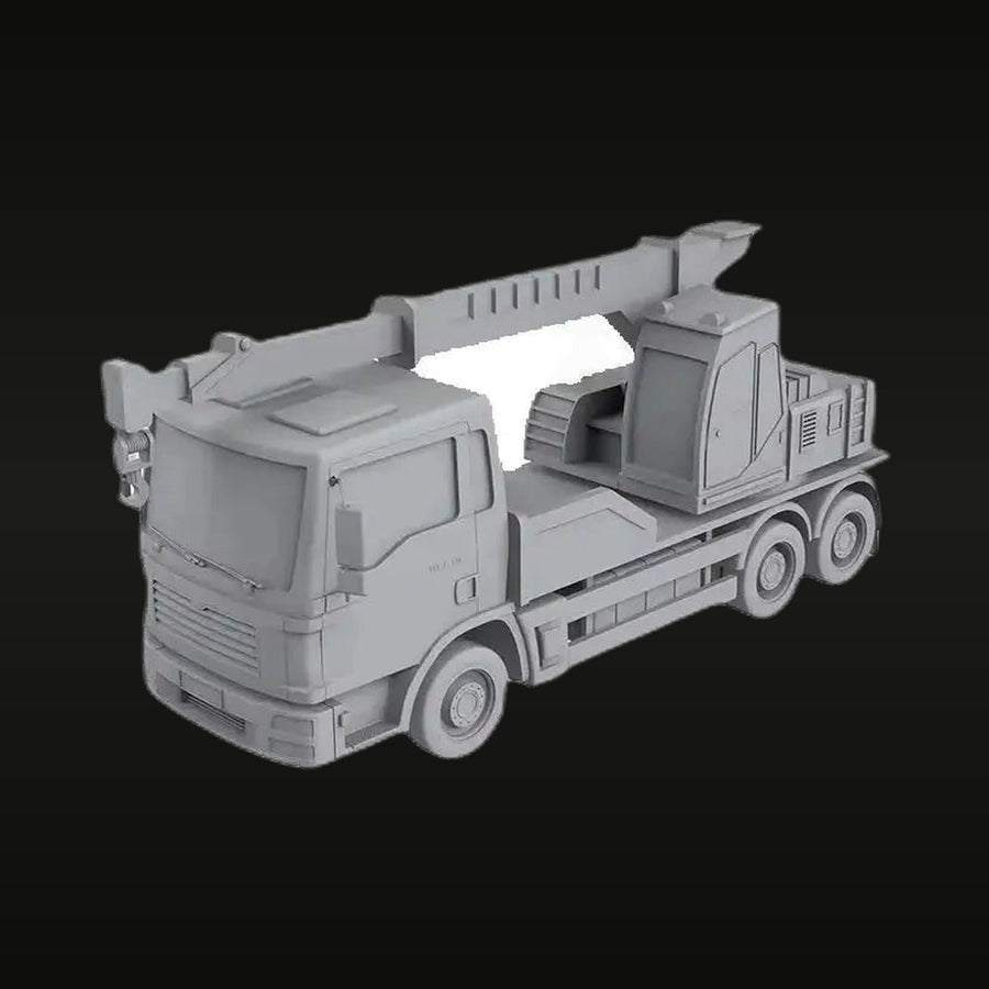 Yao's Studio LYT171E Hydraulic Crane Truck 1/64 Resin Model Kit Set - unpainted resin model kit