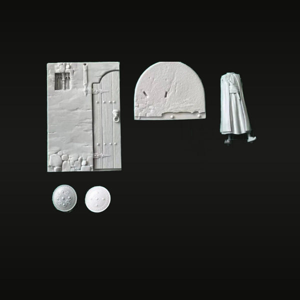 Ancient Eastern Merchant with Oil Lamp 75mm Resin Figure Kit