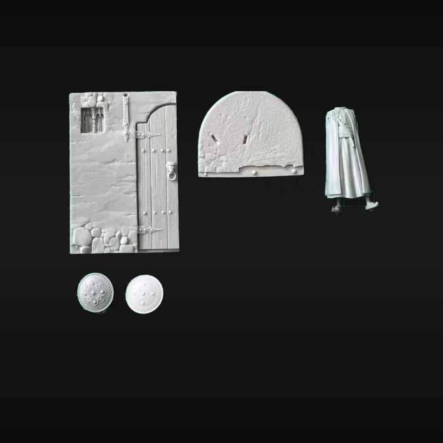 Ancient Eastern Merchant with Oil Lamp 75mm Resin Figure Kit - unpainted resin model kit