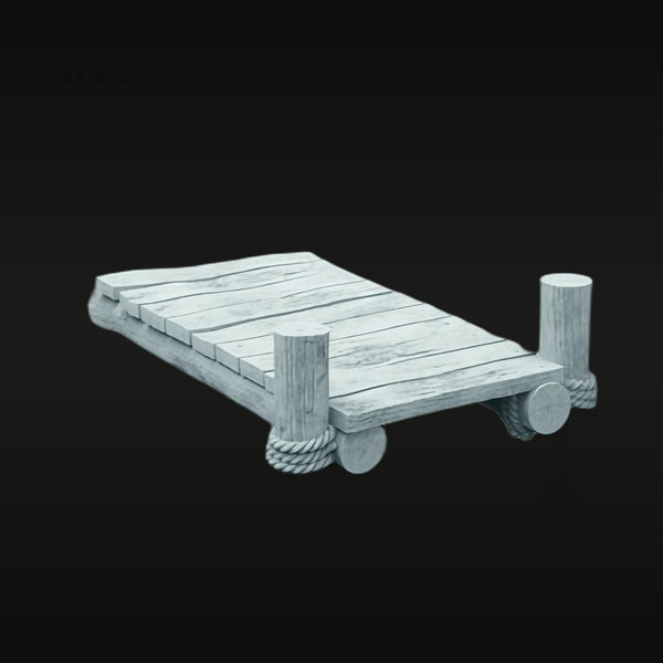Wooden Dock Landing Ladder Diorama Accessory 1/72 Resin Kit