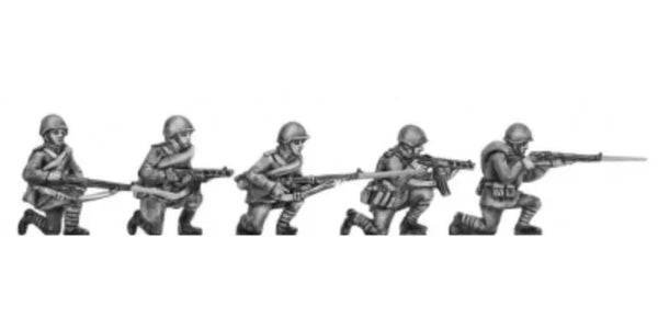 WWII Soviet Infantry Squad Mosin-Nagant PPSh-41 1/72 Resin Figures