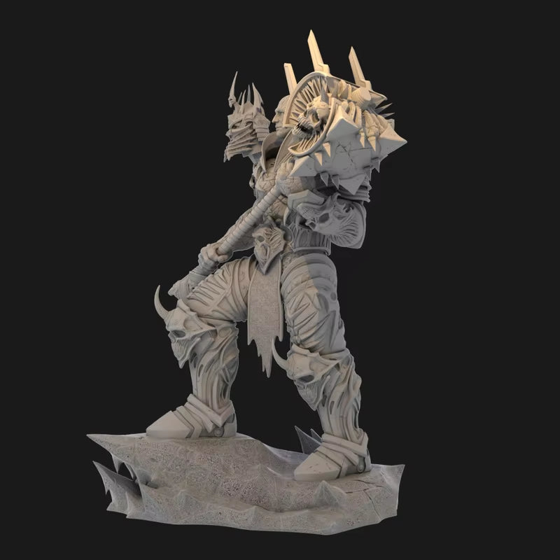 Lich King Warrior with Dual Spiked Axes 1/24 Resin Figure Kit - resin model view 3