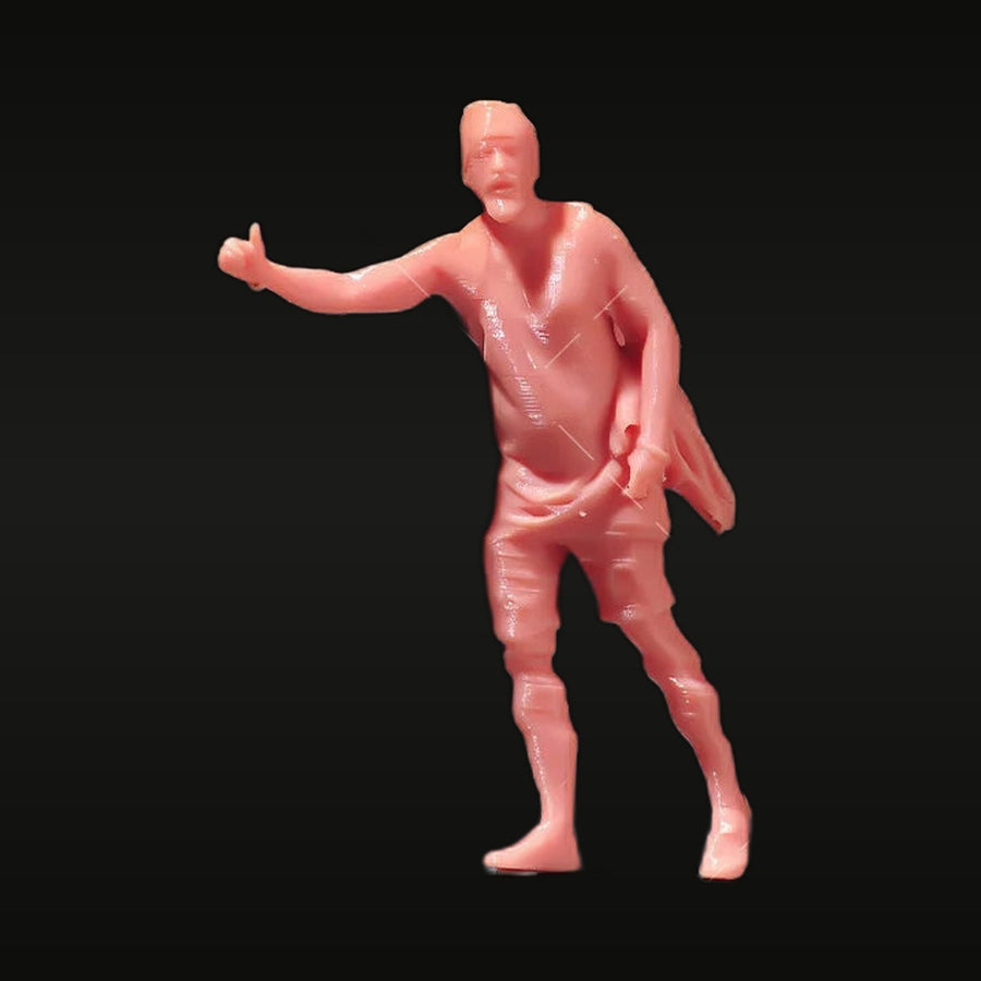 Casual Young Man Thumbs Up Pose 1/24 Resin Figure Kit - unpainted resin model kit