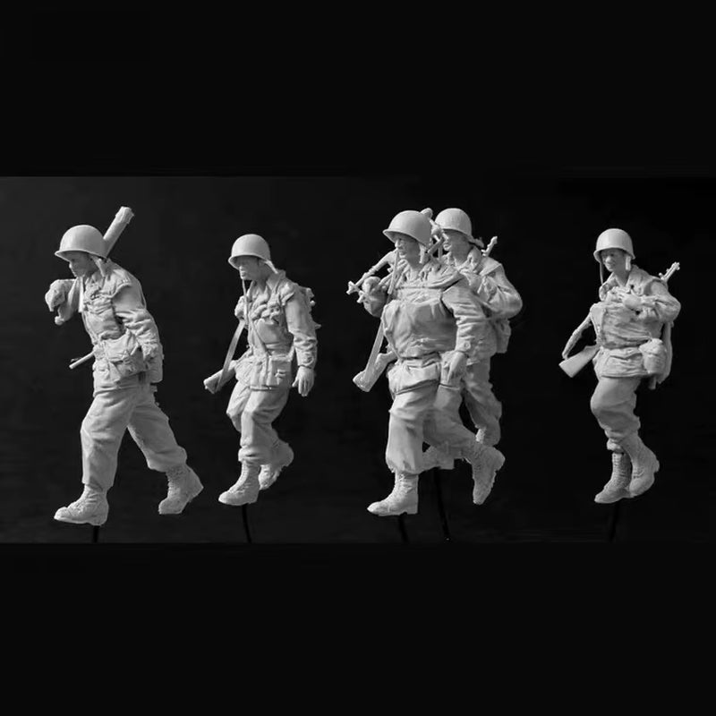 Korean War US Infantry Squad 1950 1/35 Resin Figure Set - resin model view 3