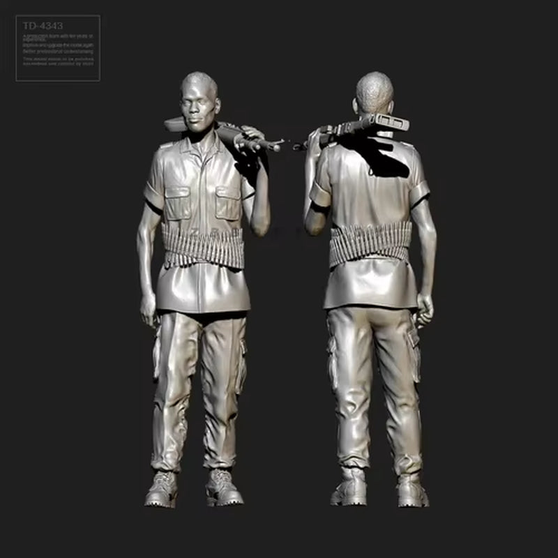 1/35 50Mm Resin Soldier Model Kits Figure Colorless and Self-Assembled TD-4343