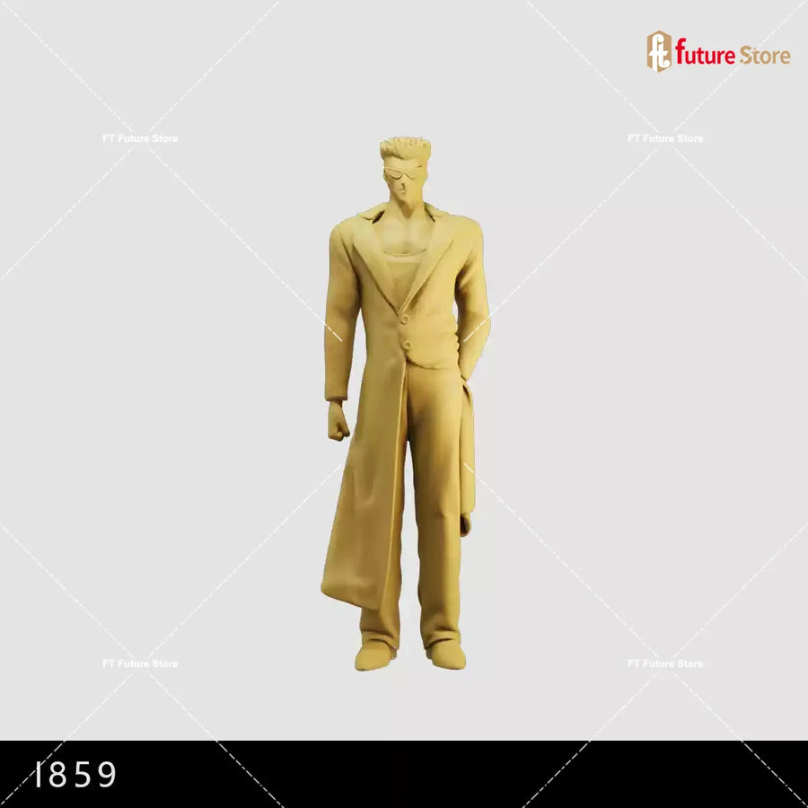 3D Print Miniature 1/64 1/43 Anime Boy Male Character Figure Platform Scene Model Mini Dolls Figurine Prop Crafts Decor Display