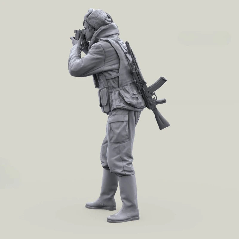1/16 Scale Die-Cast Resin Figure Model Kit Russian Internal Troops Photographer Unassembled and Unpainted