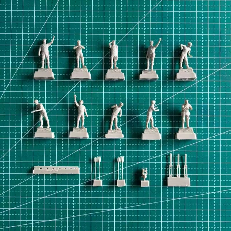 1/72 Scale Diecast Resin Figure Model Kit Engineering Detachment 10 Figures Unpainted
