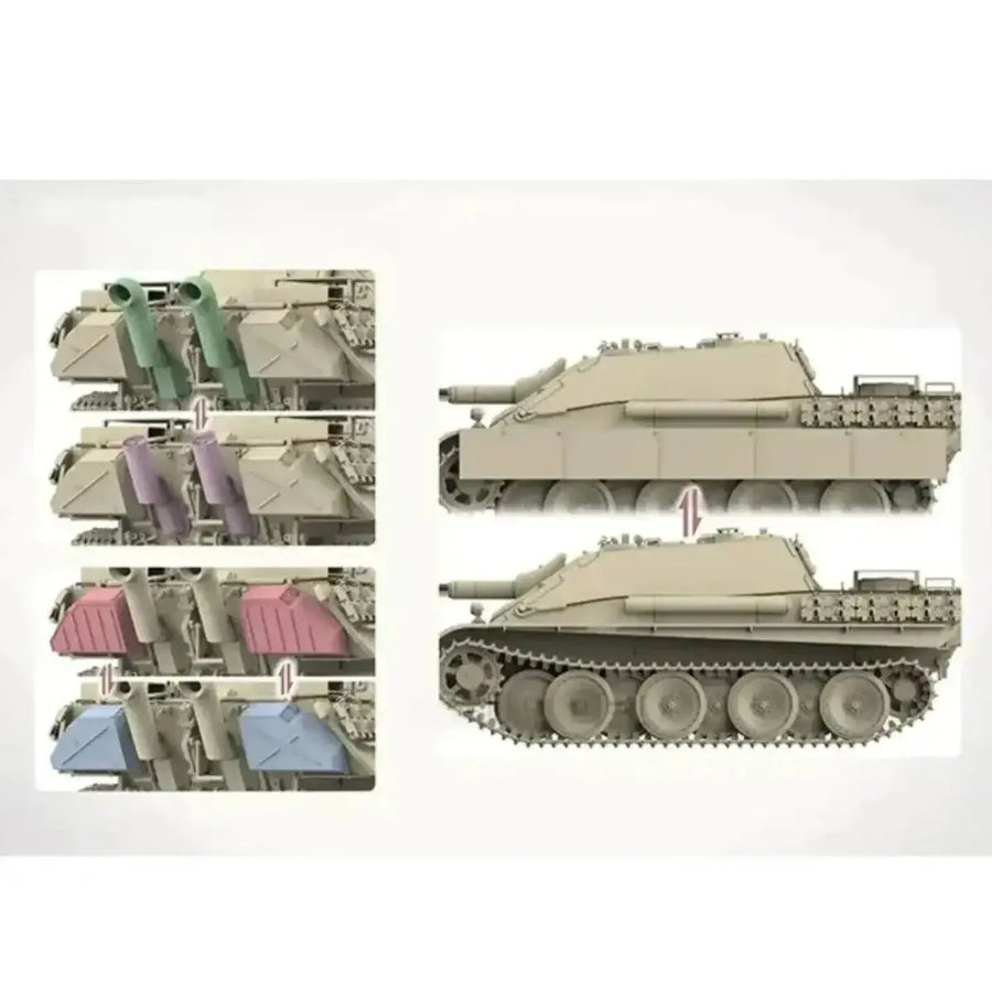 TAKOM Custom Collectible Children Toy Gift 35002 Germany Jagdpanther G2 (Sd.Kfz.173) Tank Destroyer 1/35 Model Kit Assembly
