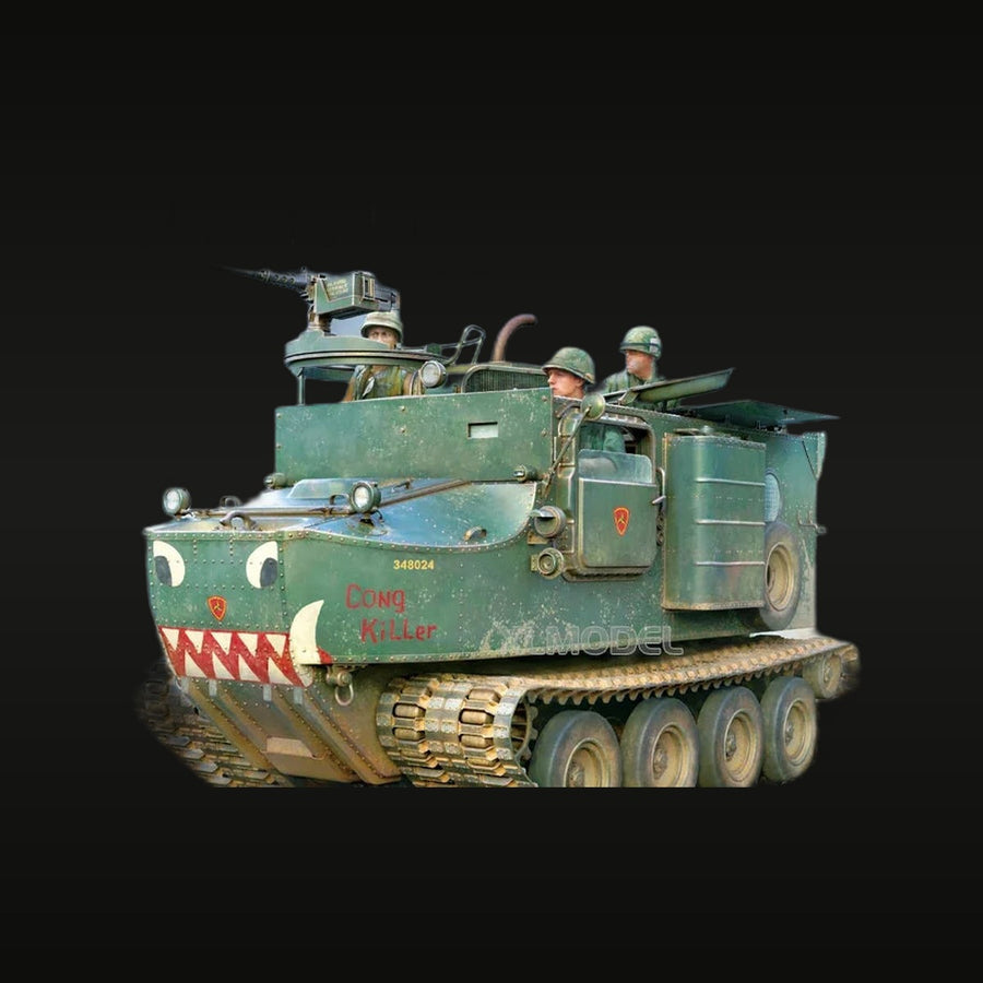 US LVTP-5 Amphibious Tractor 'Cong Killer' with Crew Vietnam War 1/35 Resin Kit - unpainted resin model kit