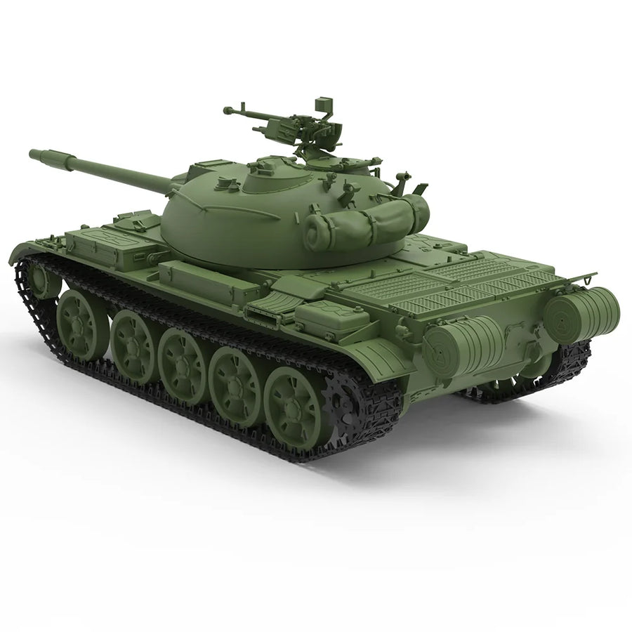 Cold War Soviet T-54/T-55 Medium Tank 1/87 Resin Vehicle Kit - resin model view 3