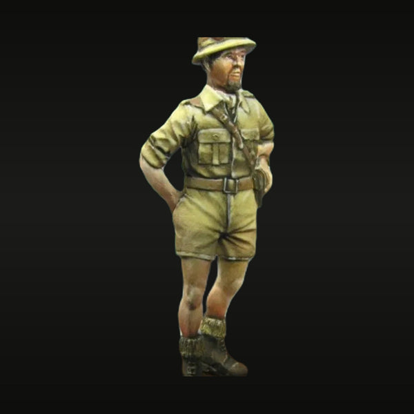 WWII British Officer Tropical Dress Pith Helmet 1/35 Resin Figure