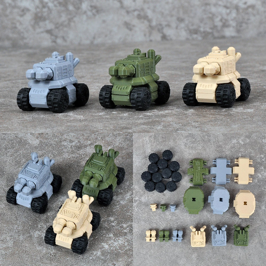 Tabletop Wargaming Terrain Set with Objectives & Fortifications Resin Diorama Kit - resin model view 2