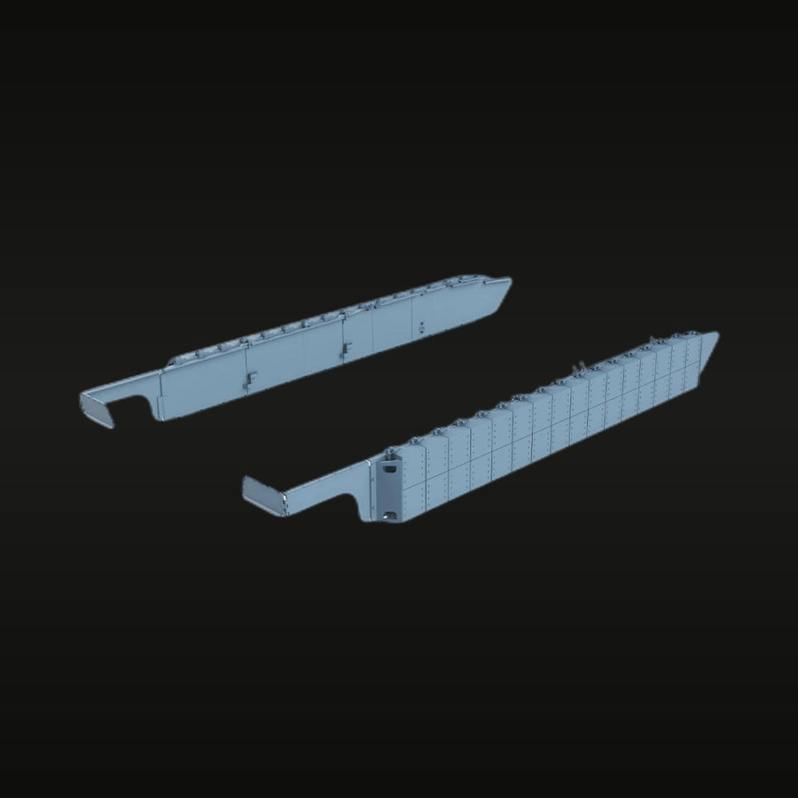 Modern M1 Abrams ERA Armor Side Skirt Panels 1/35 Resin Kit - unpainted resin model kit