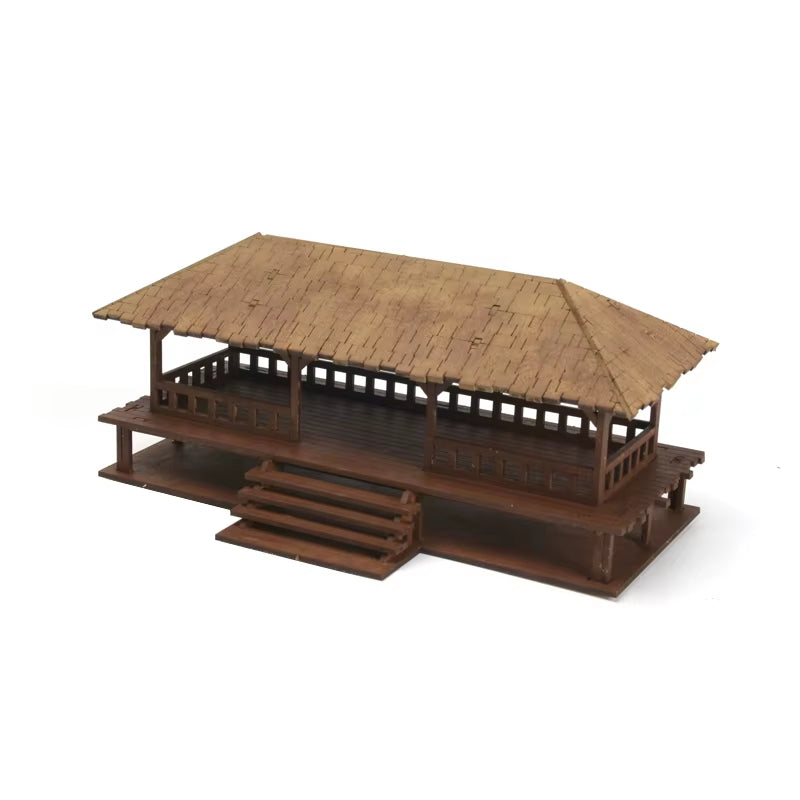 1/72 Southeast Asian Ancient Outdoor Peach Garden Building Assembly Model Scene Hobby Making Accessories DIY