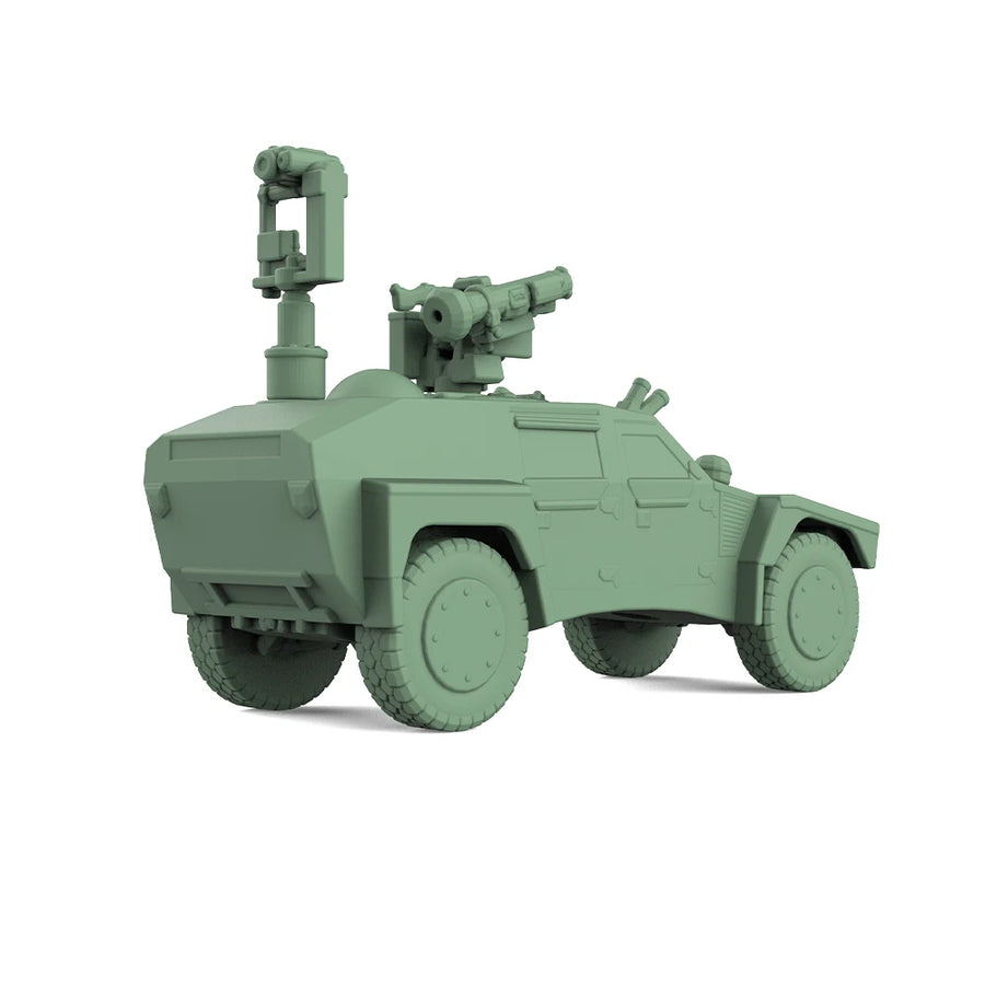 Modern Light Armored Scout Vehicle with Remote Weapon Station 1/56 Resin Vehicle Kit - resin model view 4
