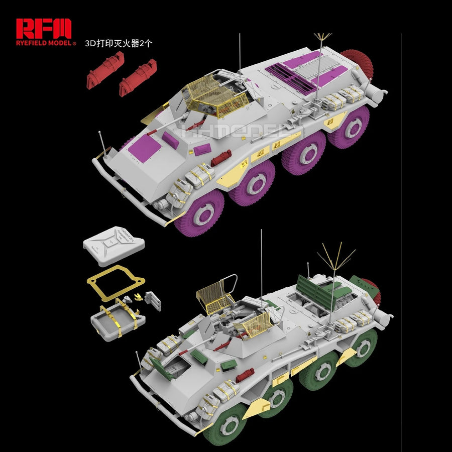 WWII German Sd.Kfz.234/1 Armored Car 1/35 Resin Vehicle Kit - resin model view 3