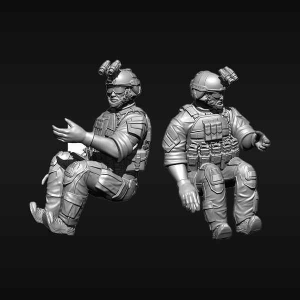 Modern US Special Forces Assault Team Set of 2 1/35 Resin Figure Kit