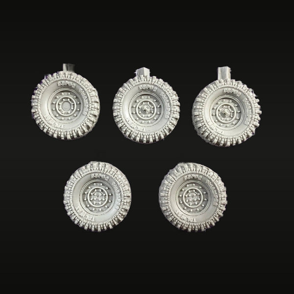 Mud Terrain Tire Wheels 23mm Resin Accessories Kit - 5pc Set