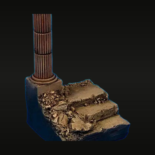 African Ruins Staircase Base 1/35 Resin Diorama Kit