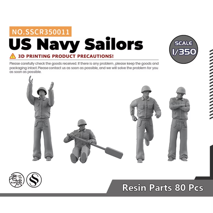 WWII US Army Infantry Set 4 Figures 28mm Resin Kit - resin model view 3